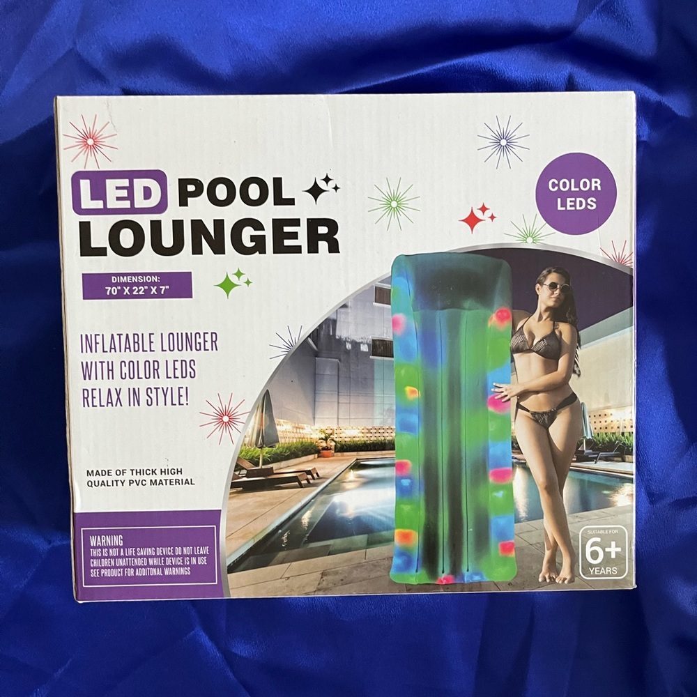 Led pool lounger new